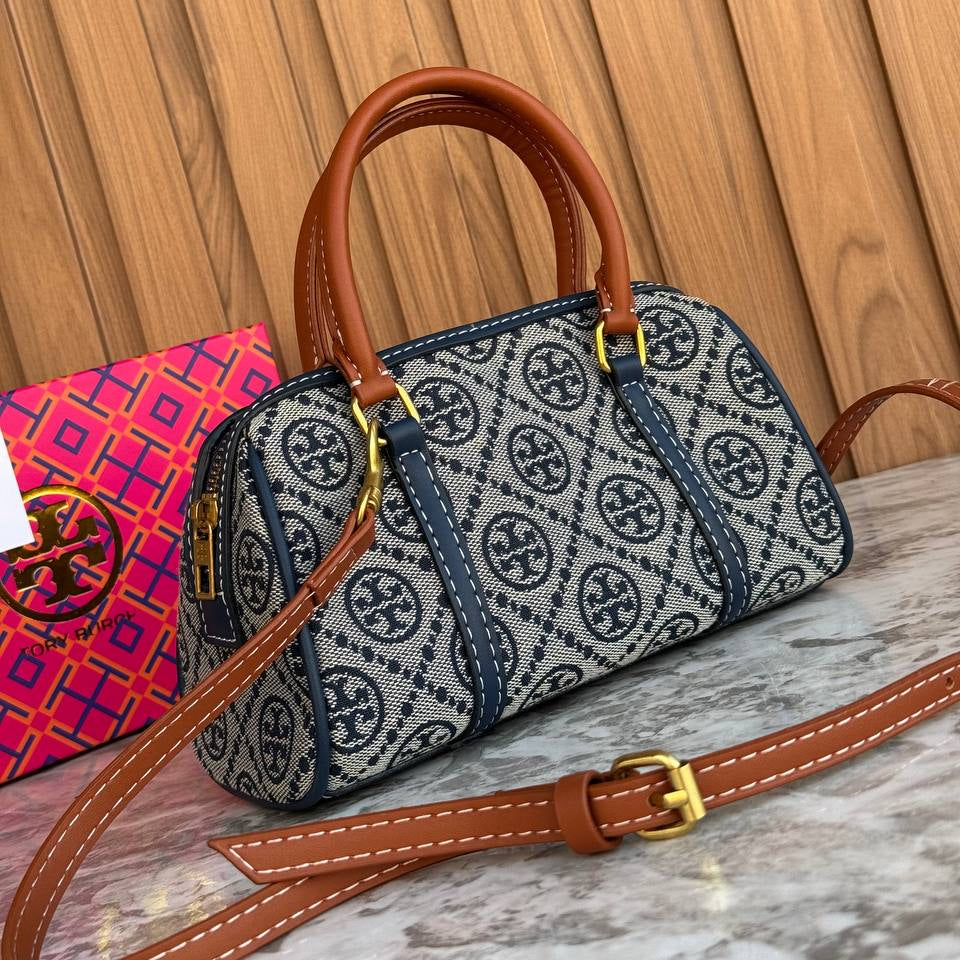 Tory Burch Monogram Barrel Bag in Classic Beige 👜✨