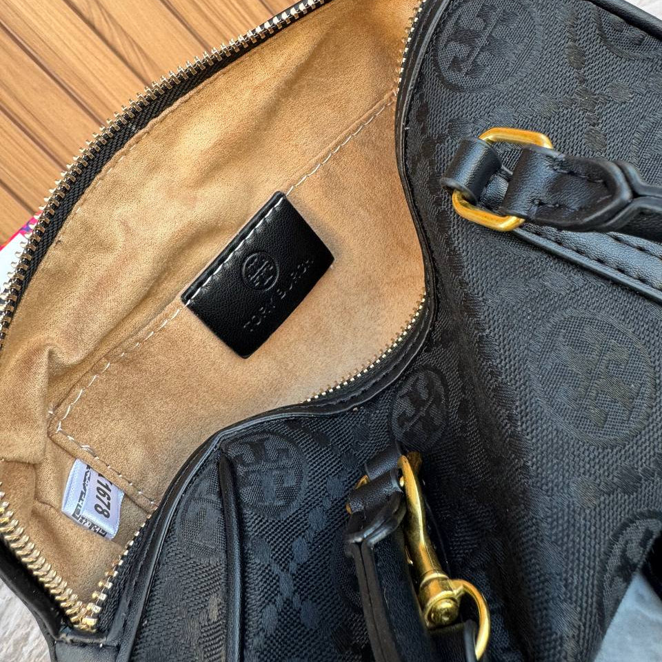 Tory Burch Monogram Barrel Bag in Classic Beige 👜✨