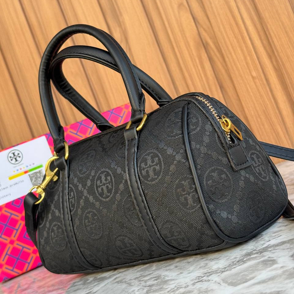 Tory Burch Monogram Barrel Bag in Classic Beige 👜✨