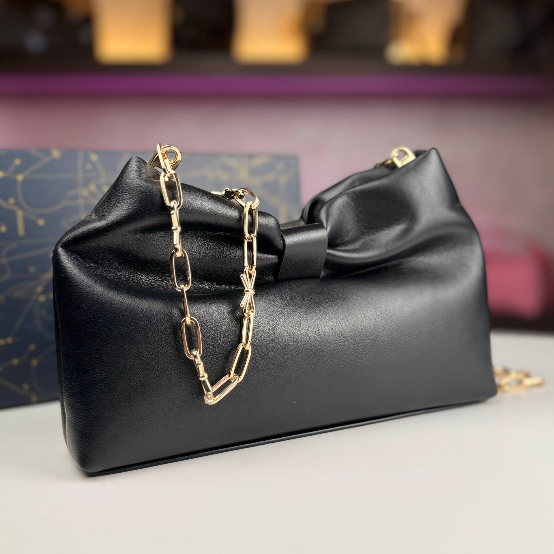 Dior Red Bow Detail Chain Bag with Gold Hardware 🎀✨