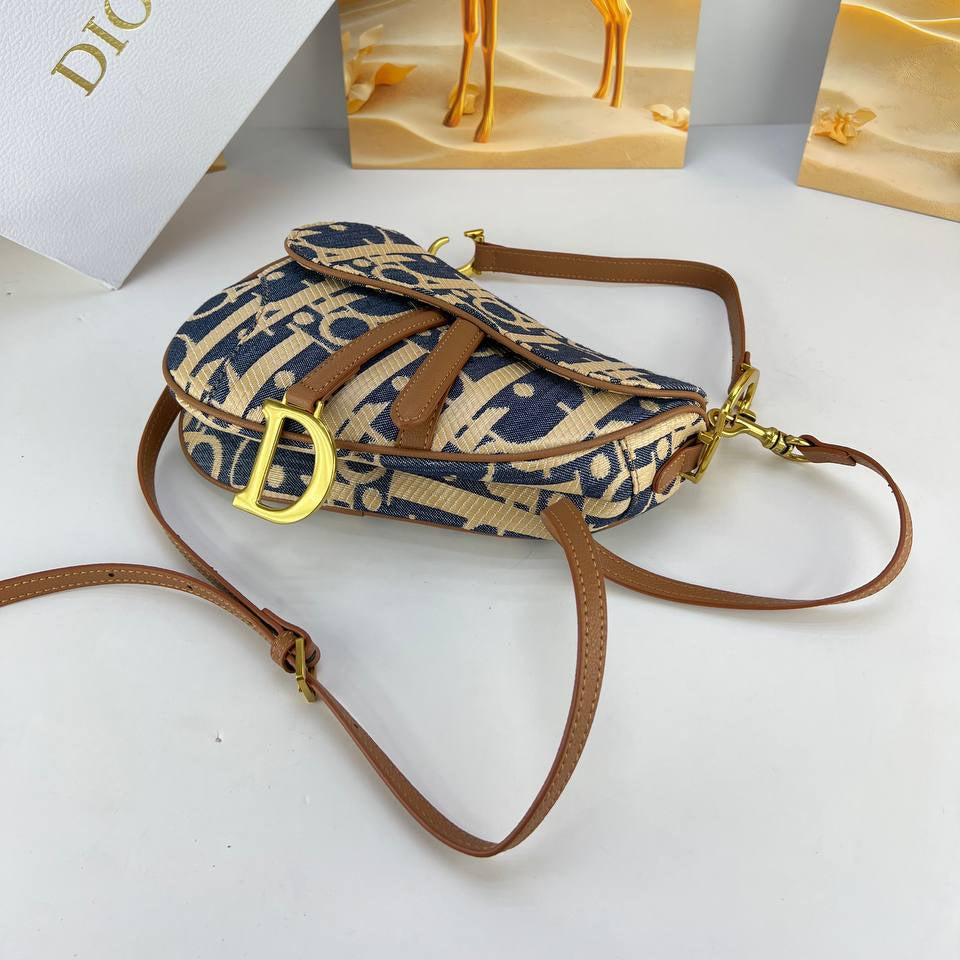Dior Monogram Saddle Bag in Canvas and Leather 👜✨