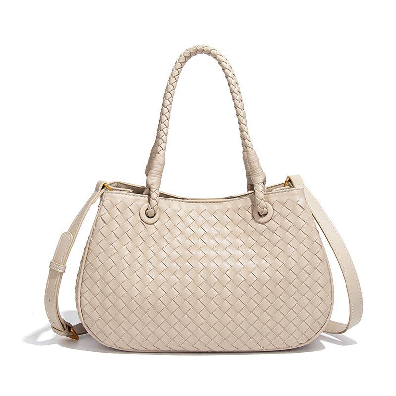 Bottega Style Woven Handbag with Braided Handles 👜✨