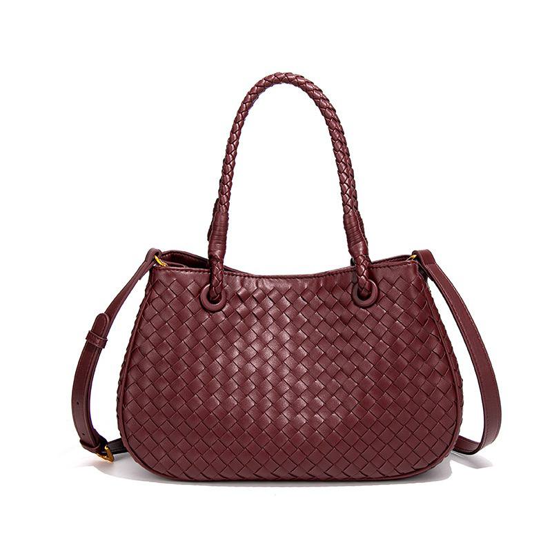 Bottega Style Woven Handbag with Braided Handles 👜✨