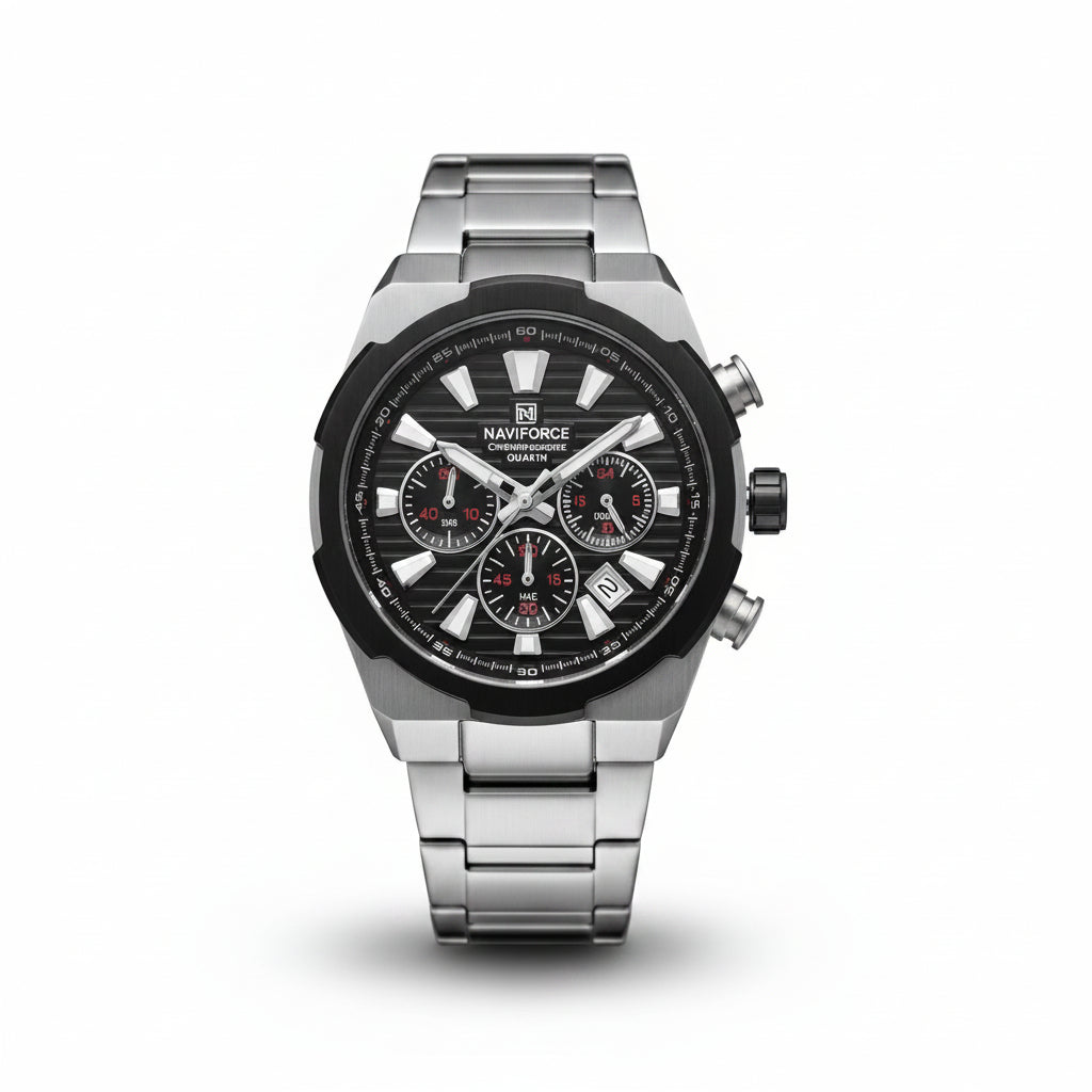 NAVIFORCE Chronograph Stainless Steel Sport Watch