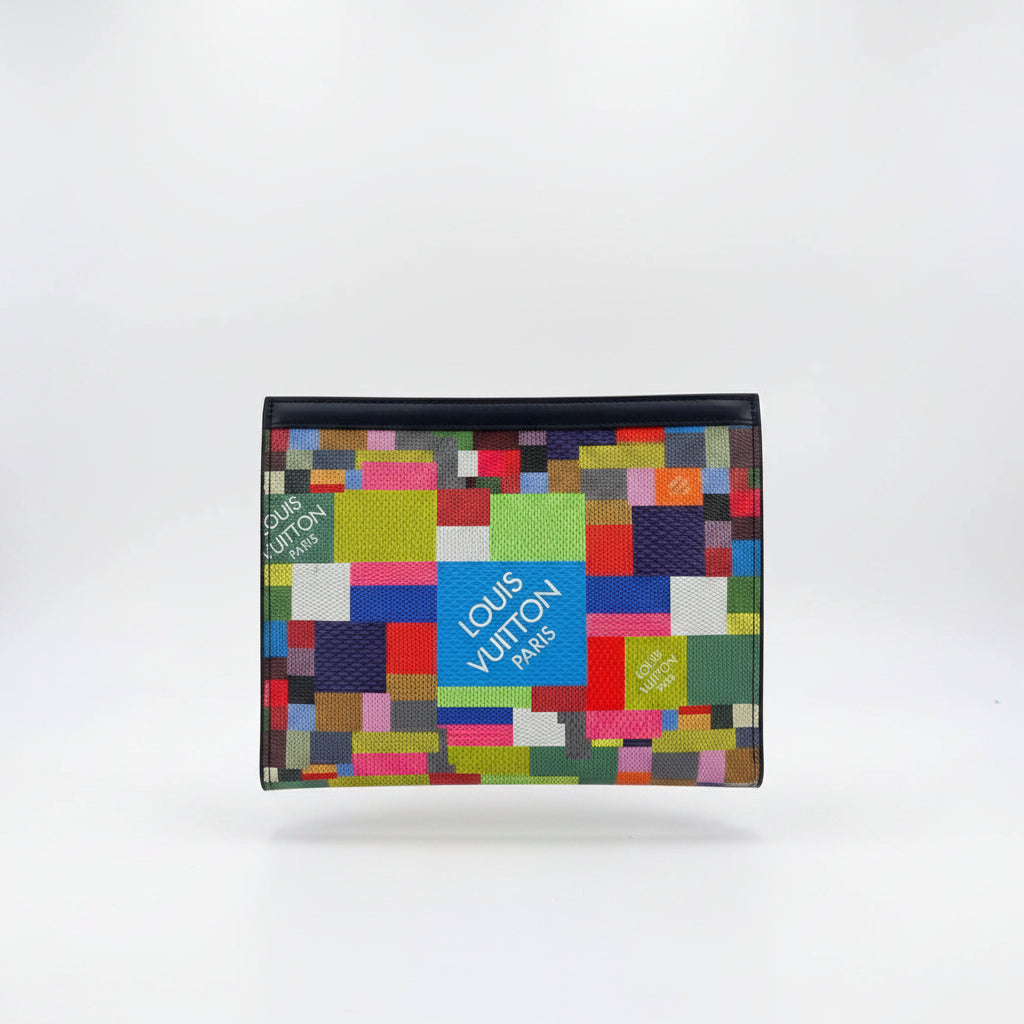 Louis Vuitton Pixelated Multi-Color Clutch