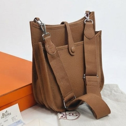 Hermes Perforated H Messenger Bag with Wide Shoulder Strap