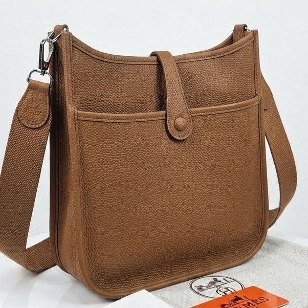 Hermes Perforated H Messenger Bag with Wide Shoulder Strap