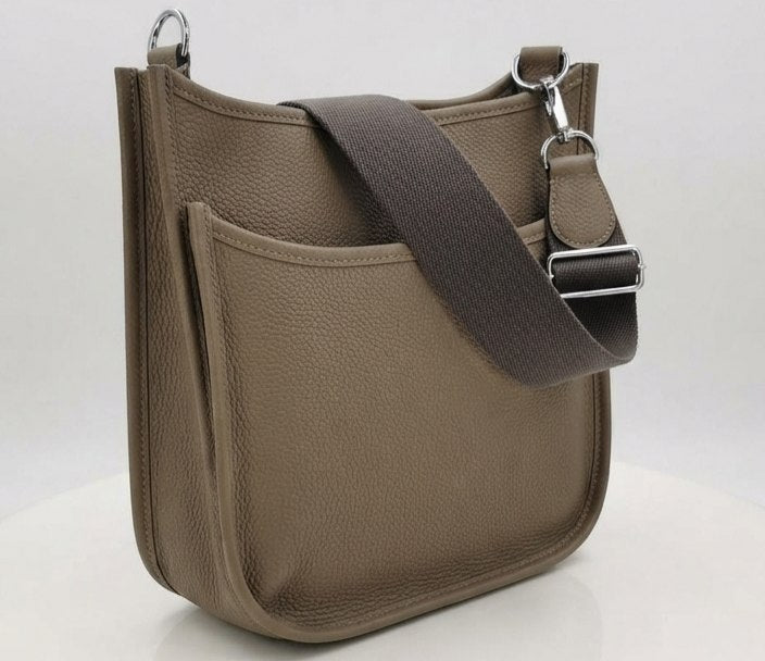 Hermes Perforated H Messenger Bag with Wide Shoulder Strap
