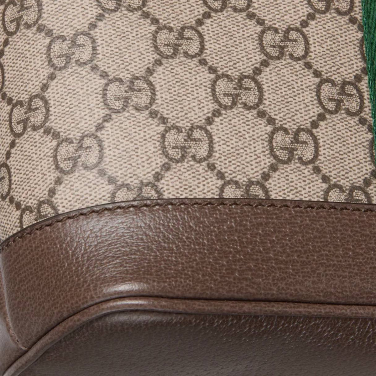 Gucci Ophidia GG Monogram Canvas Tote with Web Stripe Detail