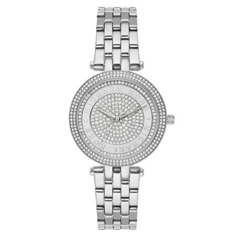 Michael Kors Gold Tone Crystal Pave Link Watch