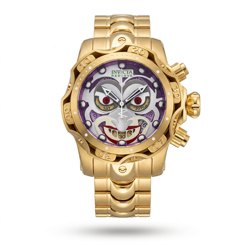 Invicta Reserve Gold Tone Chronograph Stainless Steel Watch