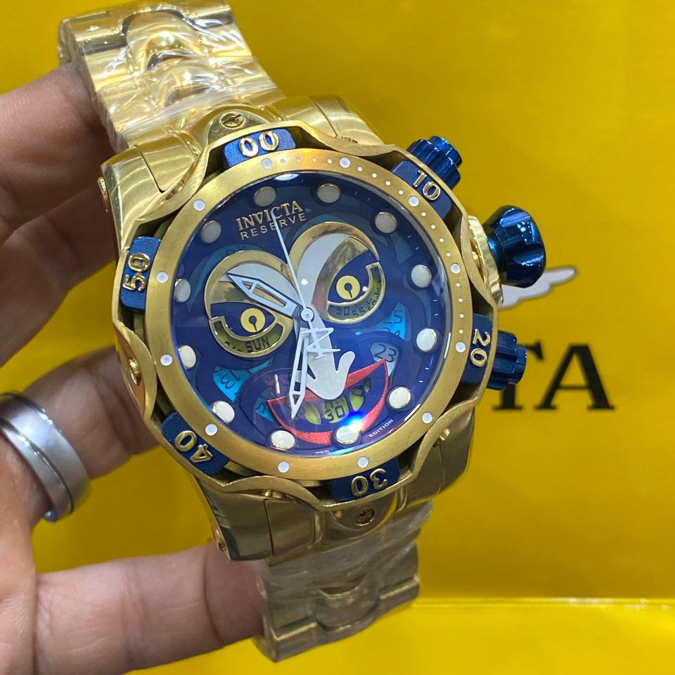 Invicta Reserve Gold Tone Chronograph Stainless Steel Watch