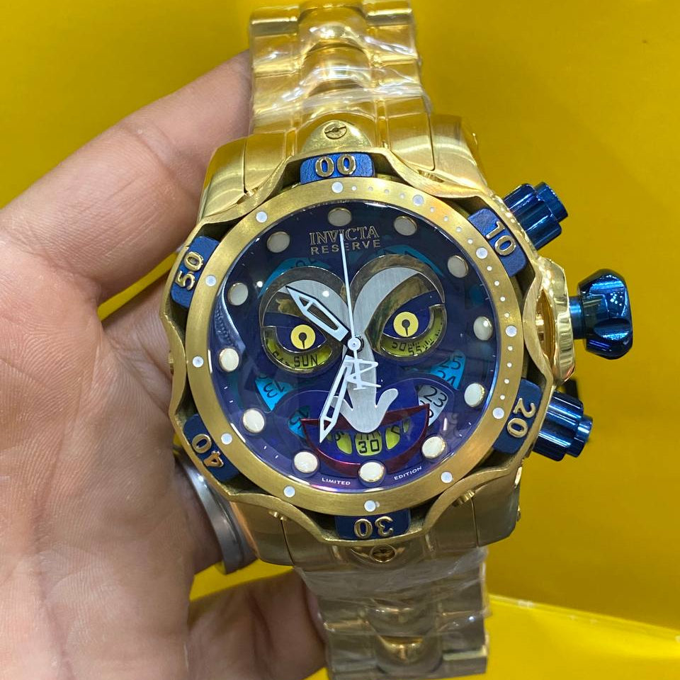 Invicta Reserve Gold Tone Chronograph Stainless Steel Watch