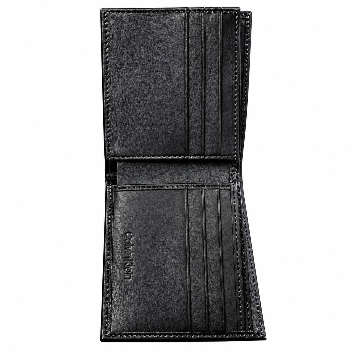 Calvin Klein Mirror Logo Leather Billfold Wallet