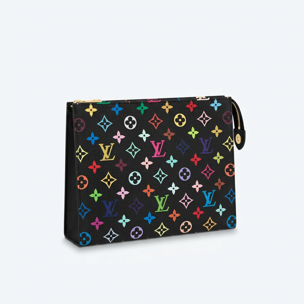 Louis Vuitton Monogram Multicolore Pouch in Black