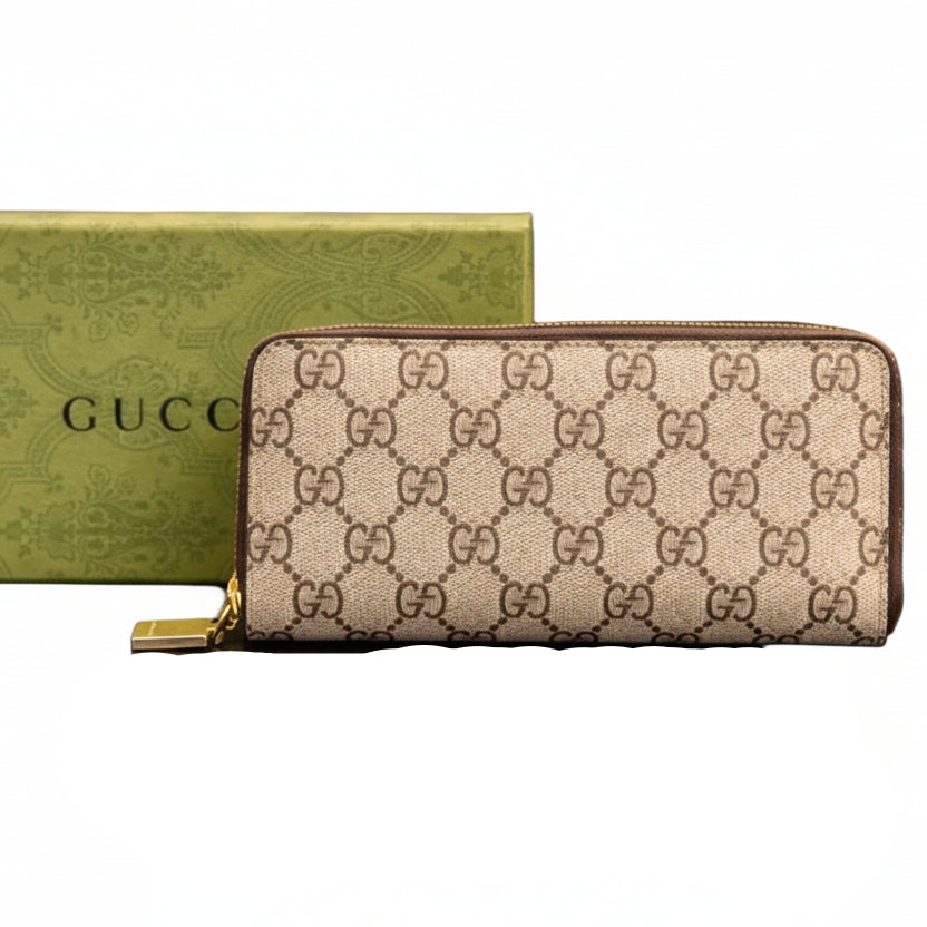 Gucci Tri-Tone Wallet 💙🤎 Beige & Blue 💼