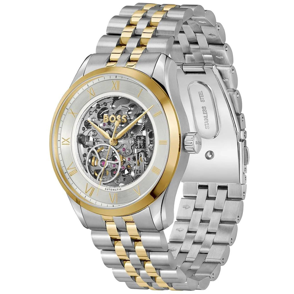 BOSS Automatic: Gold-Tone Stainless Steel Watch ⌚✨