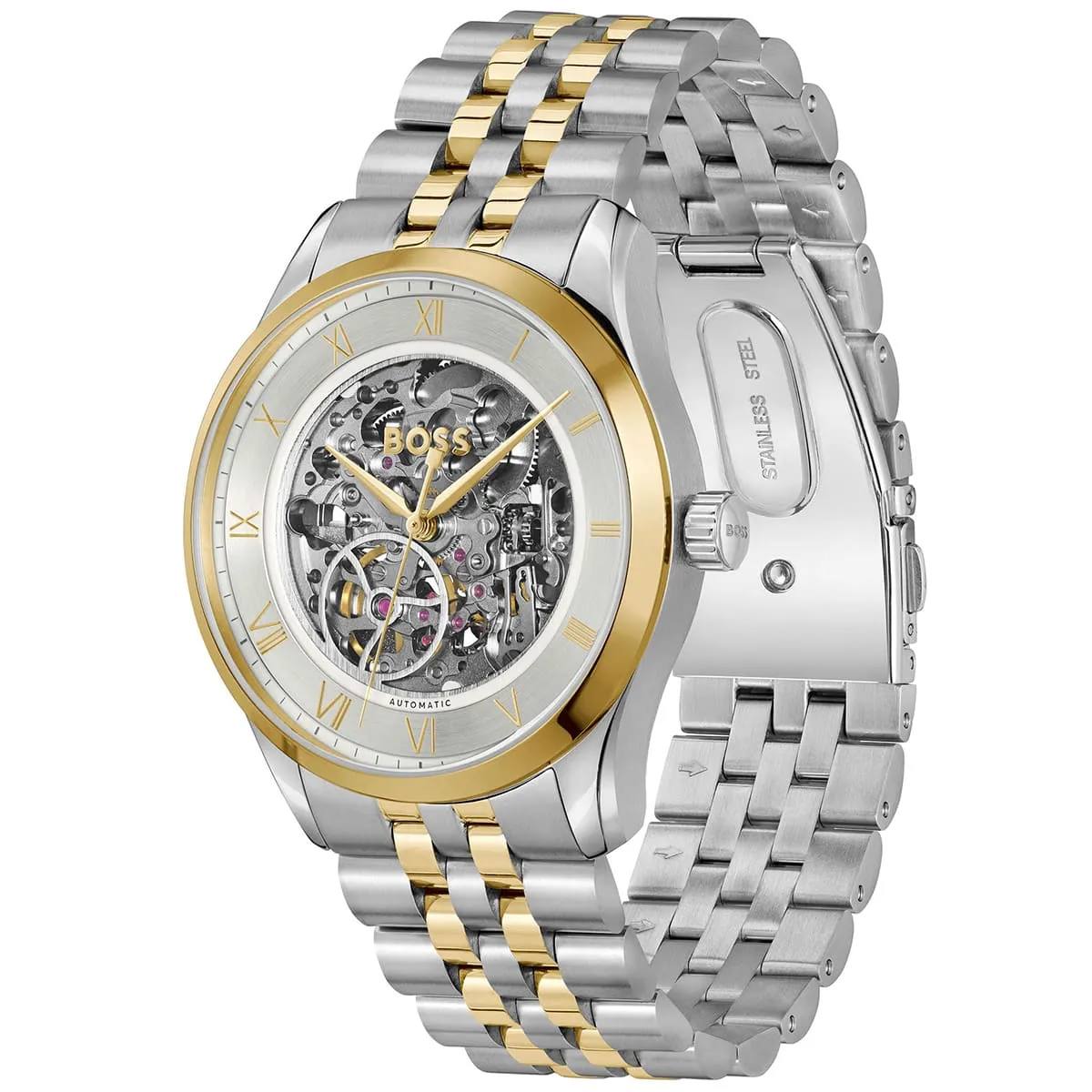 BOSS Automatic: Gold-Tone Stainless Steel Watch ⌚✨