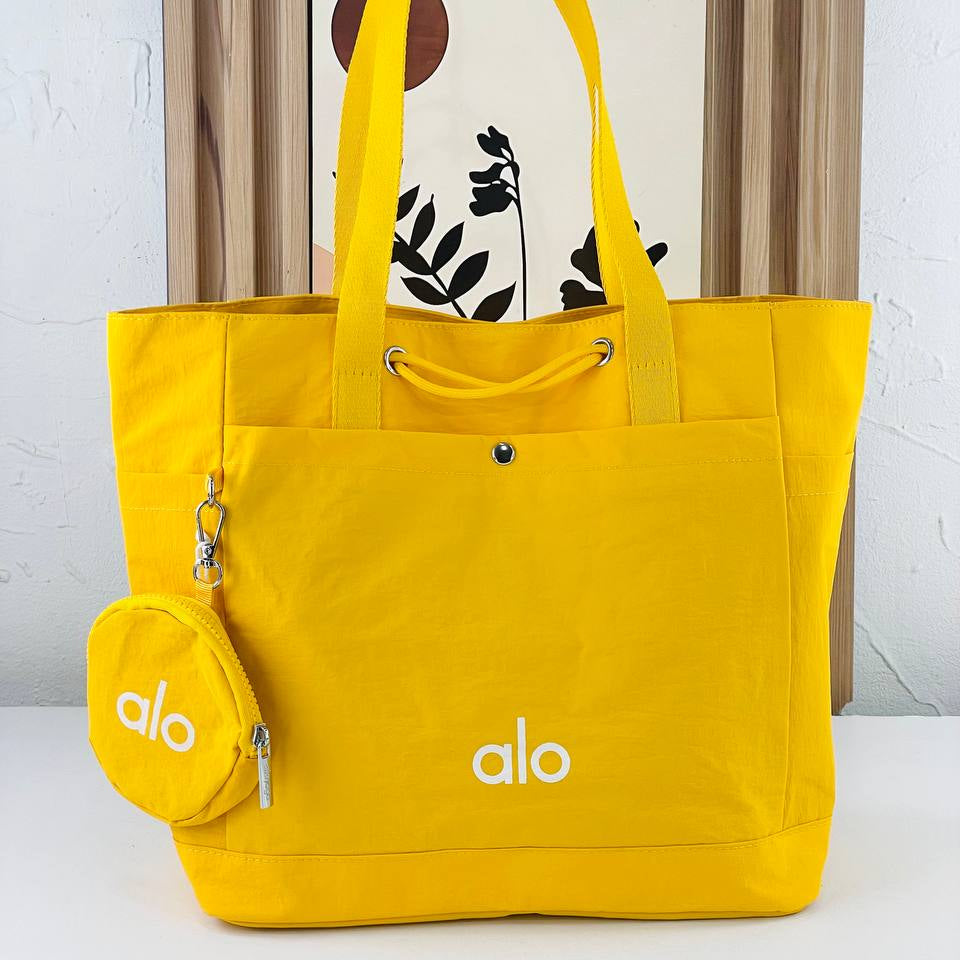 Alo Yoga Pink Tote Bag with Pouch 🌸👛🎀