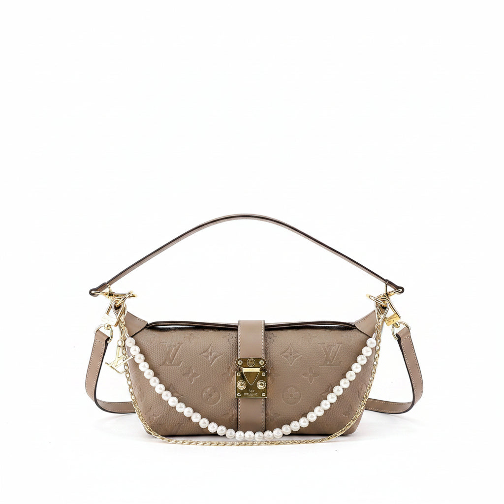 Louis Vuitton Monogram Pearl Chain Bag with Gold Hardware 👜✨