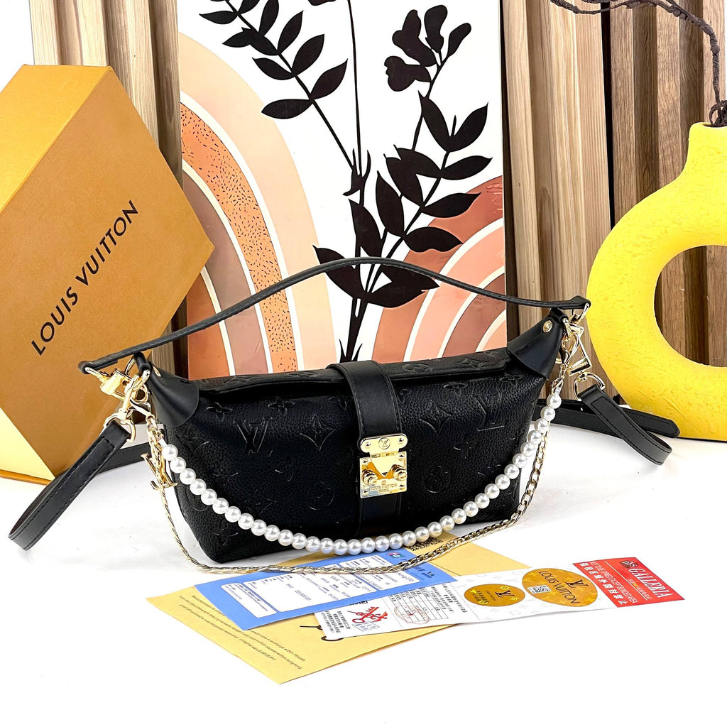 Louis Vuitton Monogram Pearl Chain Bag with Gold Hardware 👜✨
