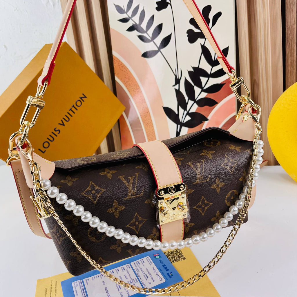 Louis Vuitton Monogram Pearl Chain Bag with Gold Hardware 👜✨
