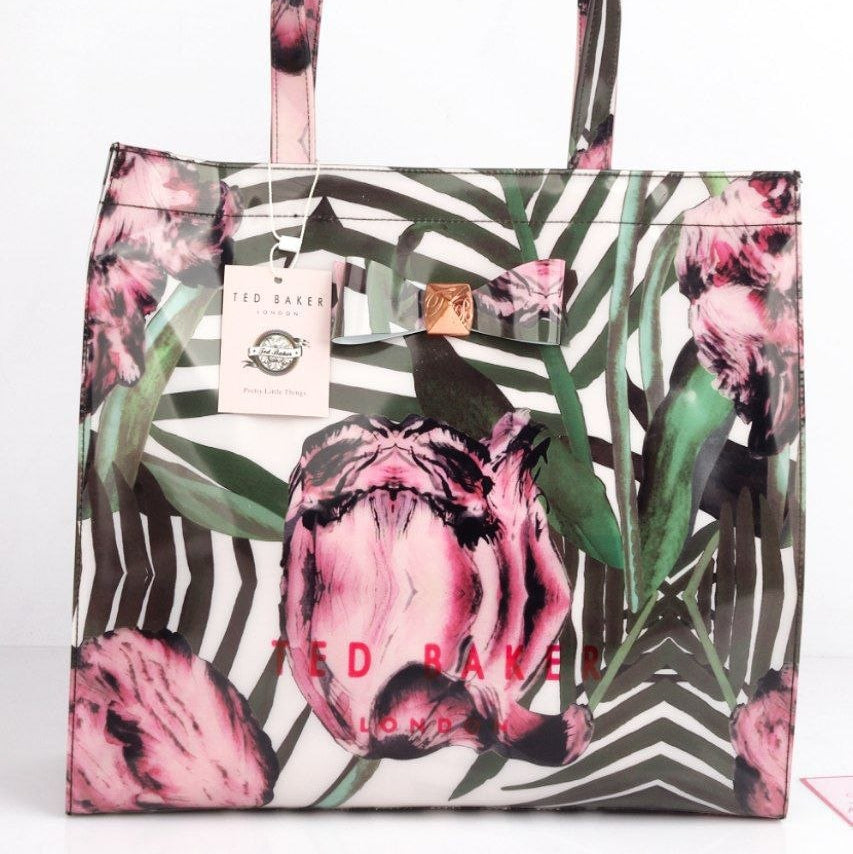 Ted Baker Floral Mirror Tote Bag in Multi-Color Silicone 🌸👜