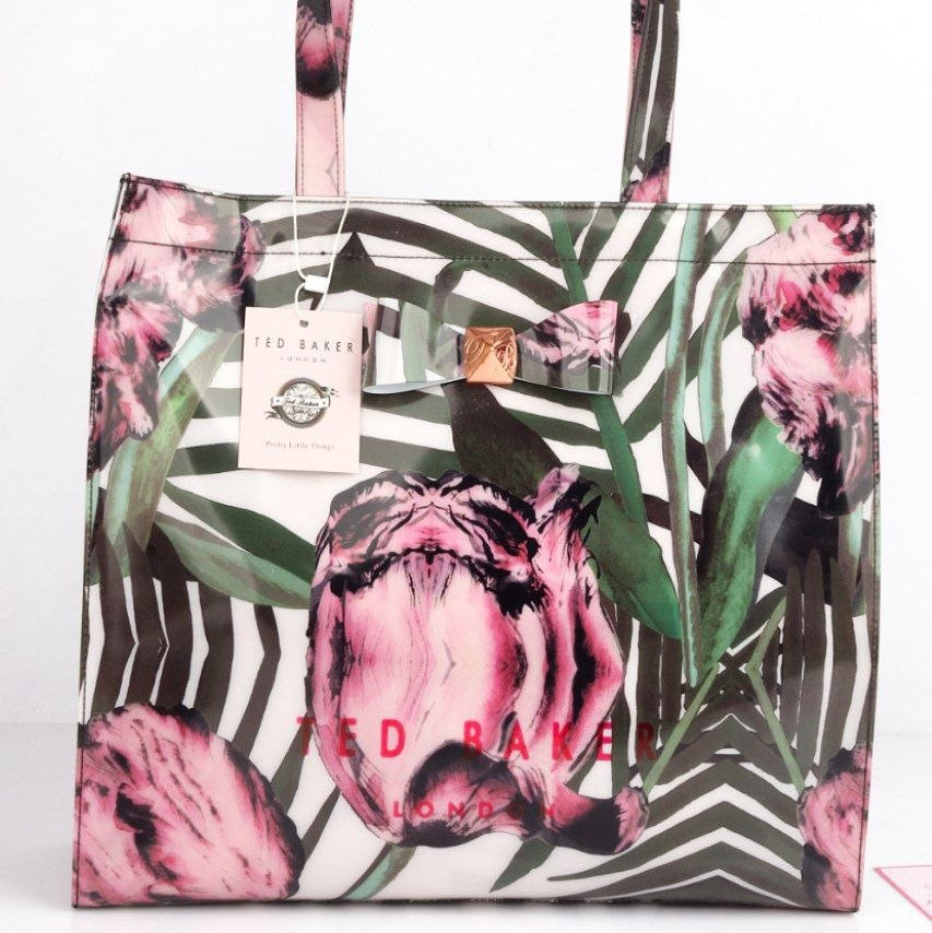 Ted Baker Floral Mirror Tote Bag in Multi-Color Silicone 🌸👜