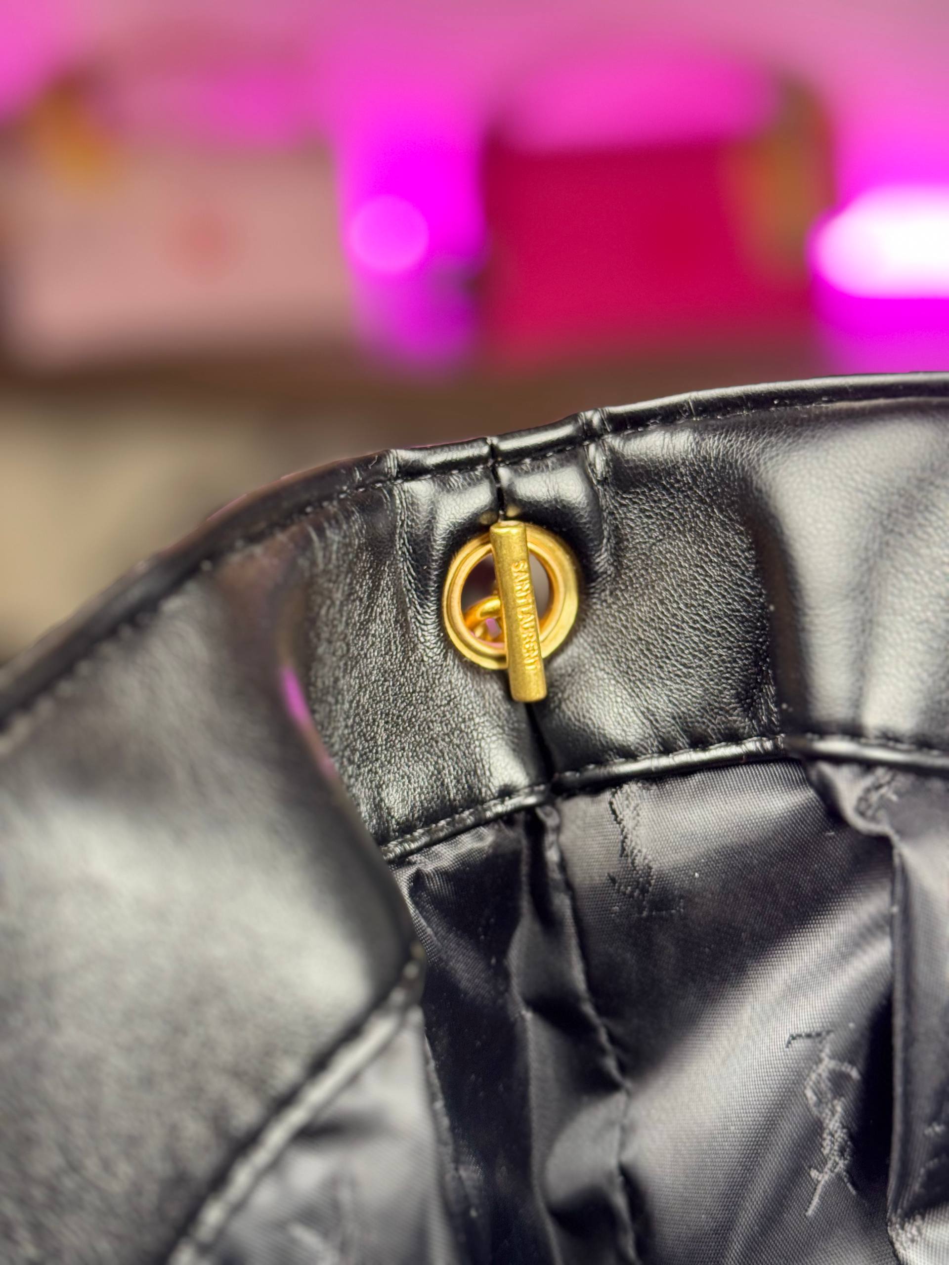Saint Laurent Quilted Shoulder Bag with Gold-Tone Hardware 👜✨
