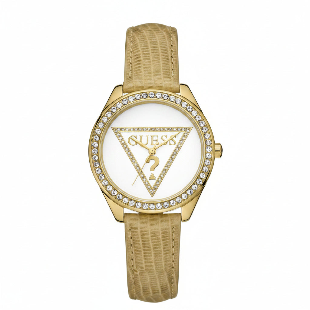 Guess Gold Tone Crystal Embellished Women's Watch ✨⌚