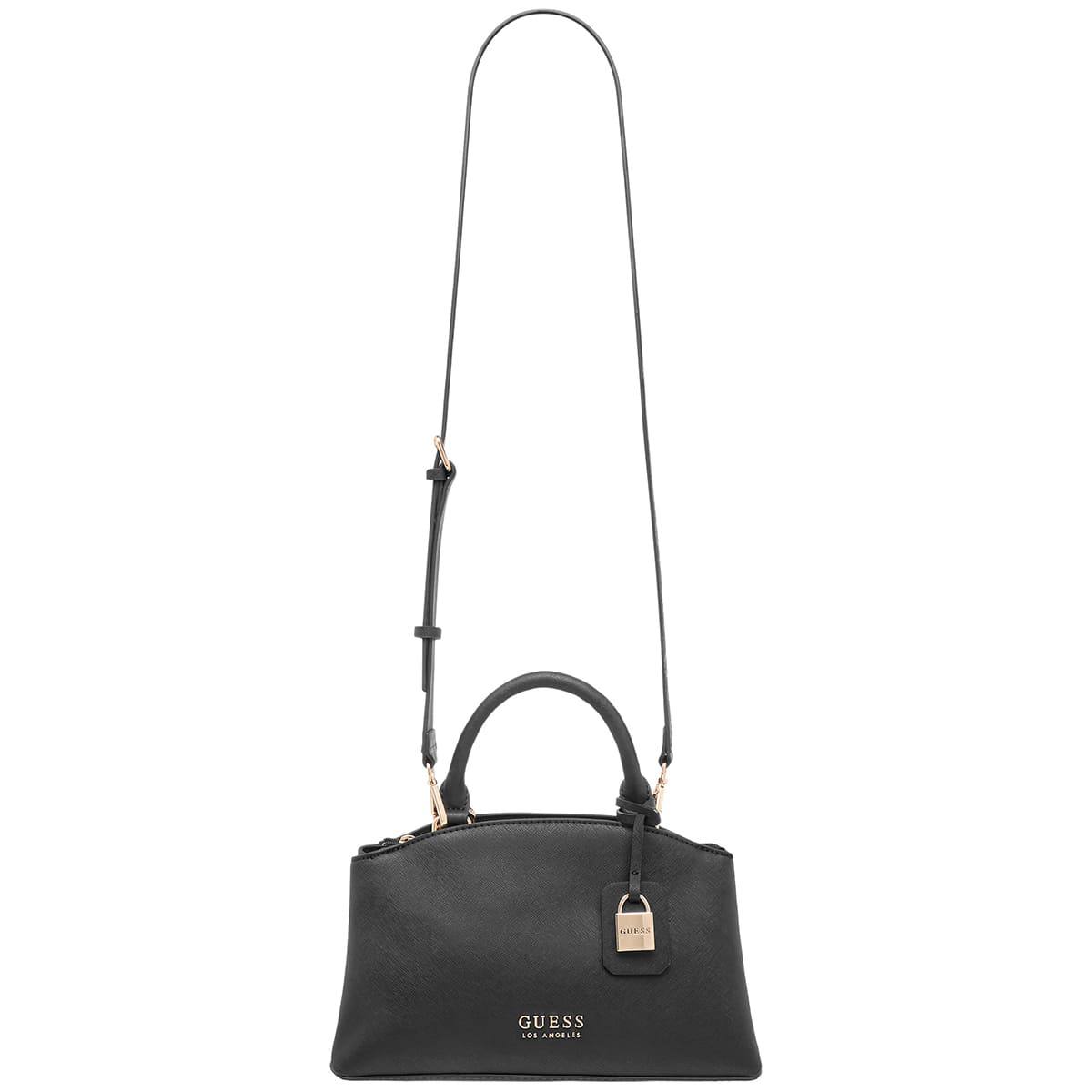 Guess Los Angeles Black Handbag with Padlock Charm 👜✨