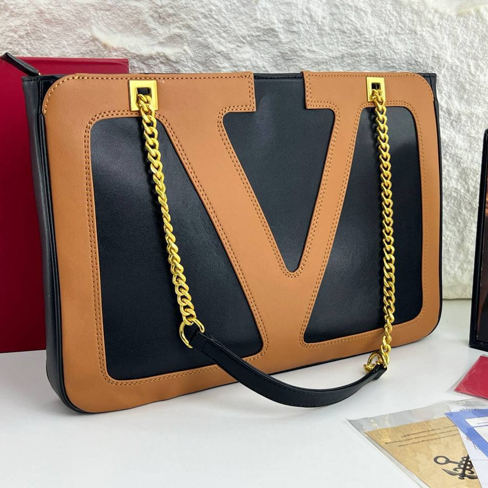 Valentino Garavani VLogo Two Tone Chain Strap Handbag