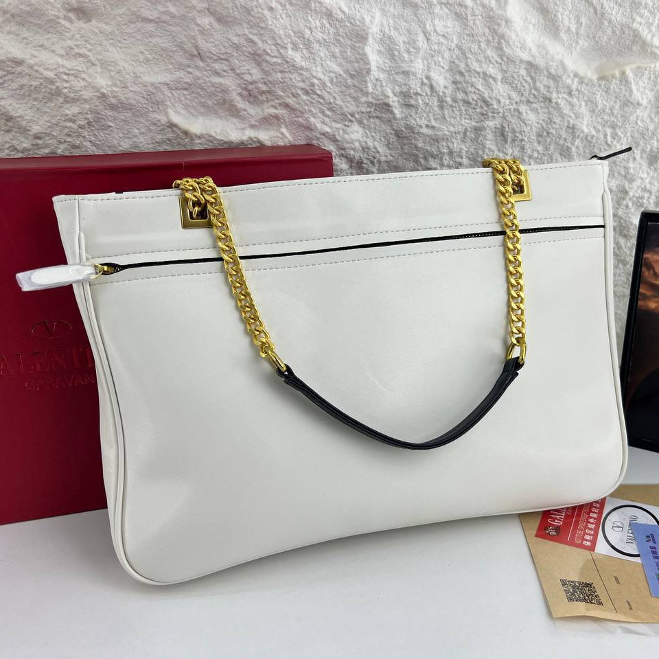 Valentino Garavani VLogo Two Tone Chain Strap Handbag