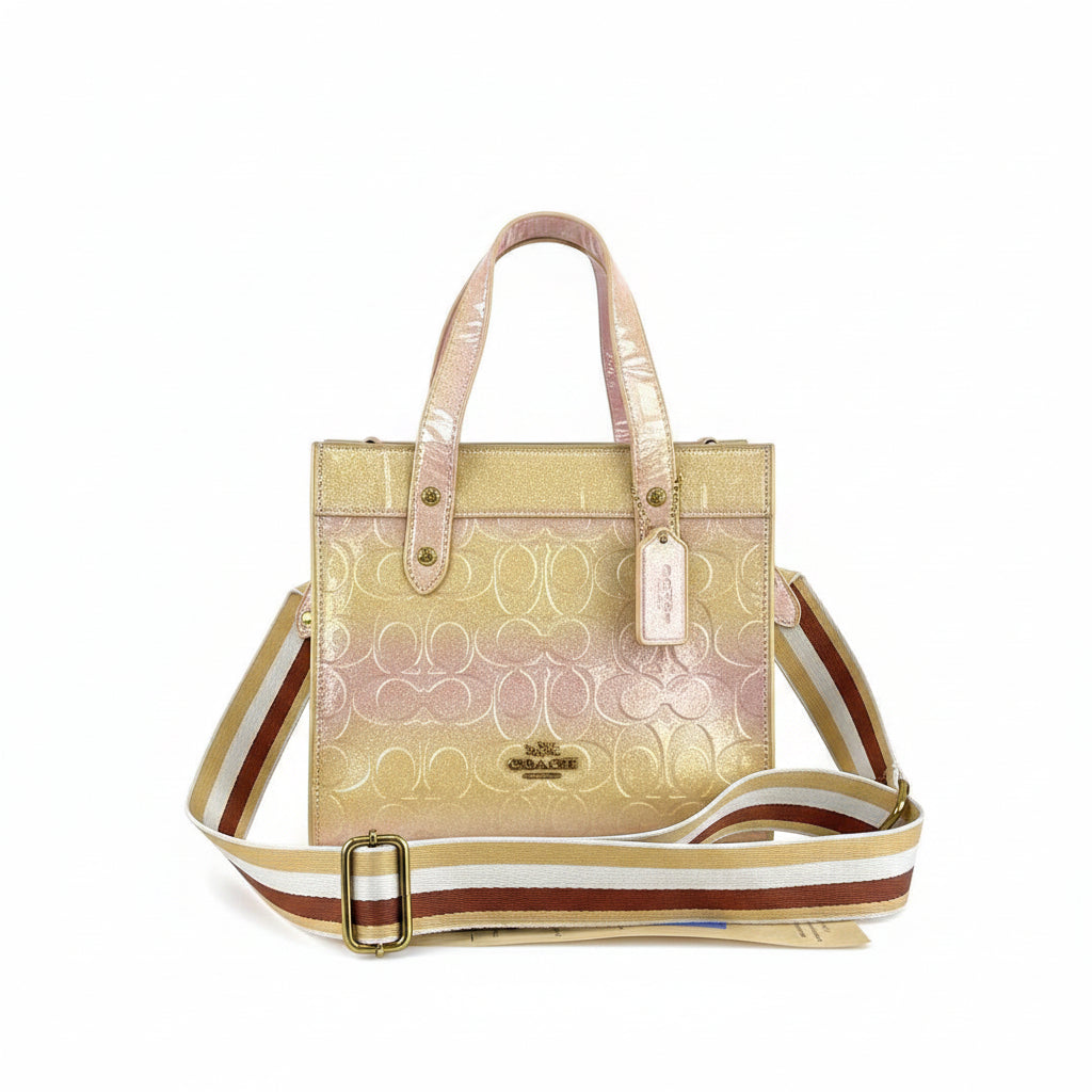 Coach Signature Glitter Gradient Tote Bag