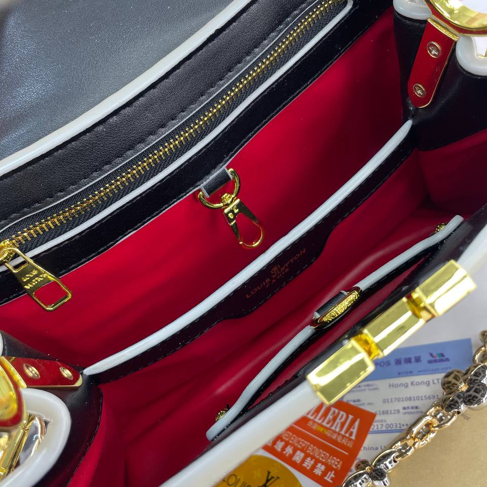 Louis Vuitton Leopard Print Chain Handle Bag