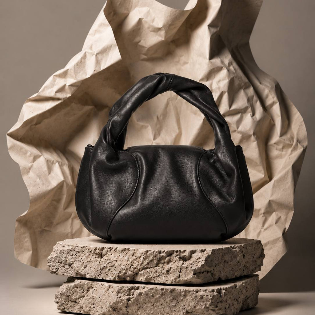 Fendi Roma Braided Handle Leather Bag