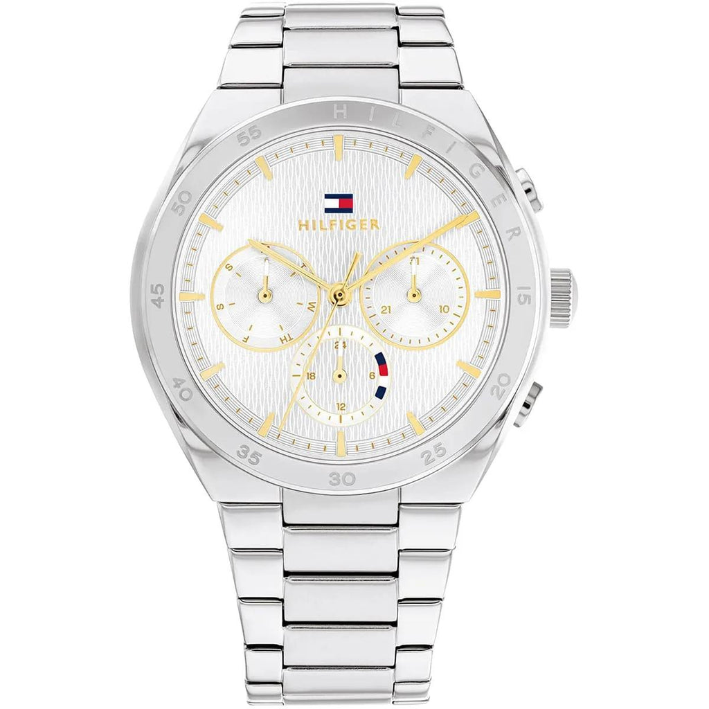 Tommy Hilfiger Stainless Steel Chronograph Watch with Textured Dial