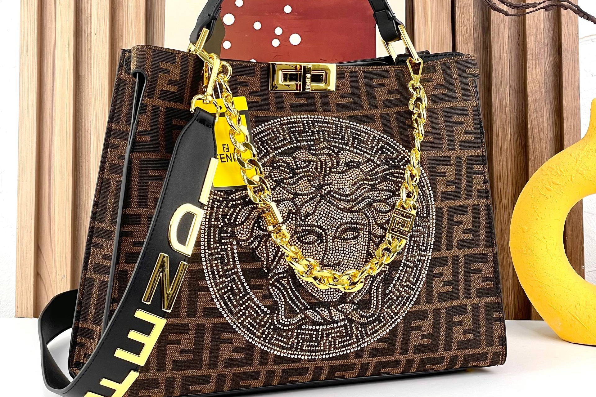 Fendi Colorblock Bag 💚🤎🤍🖤