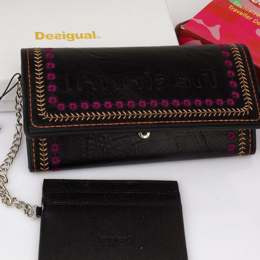 Desigual Black Wallet Mirror original with box 🖤 Modern Chic 💃
