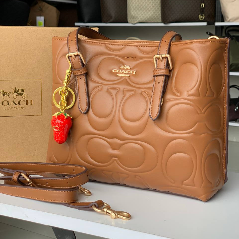 Coach Beige & Brown Bag 👜 Elegant Carryall