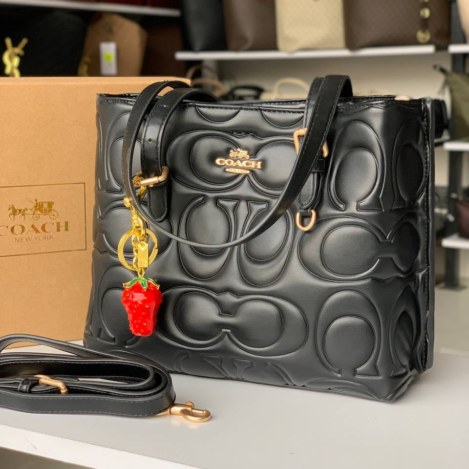 Coach Beige & Brown Bag 👜 Elegant Carryall