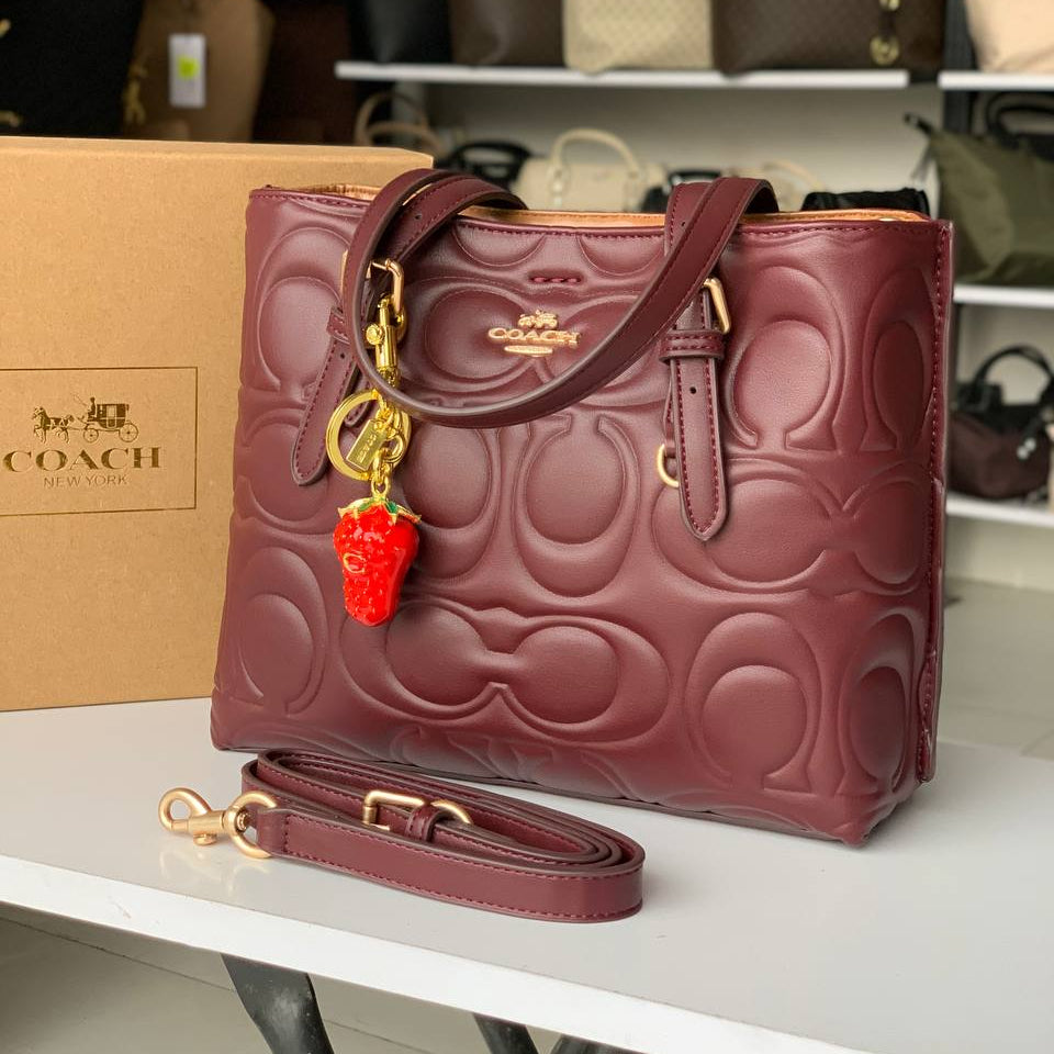 Coach Beige & Brown Bag 👜 Elegant Carryall