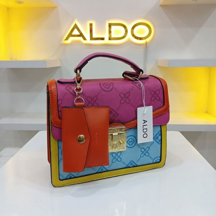 ALDO Mirror Original Bag 🧡💛💙 Pink, Orange, Blue, Yellow