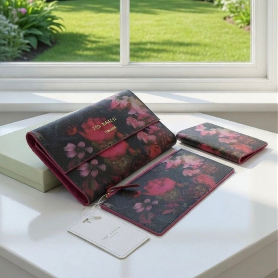 Ted Baker Floral Multi-Task Pouch 🌸👛 Organizer