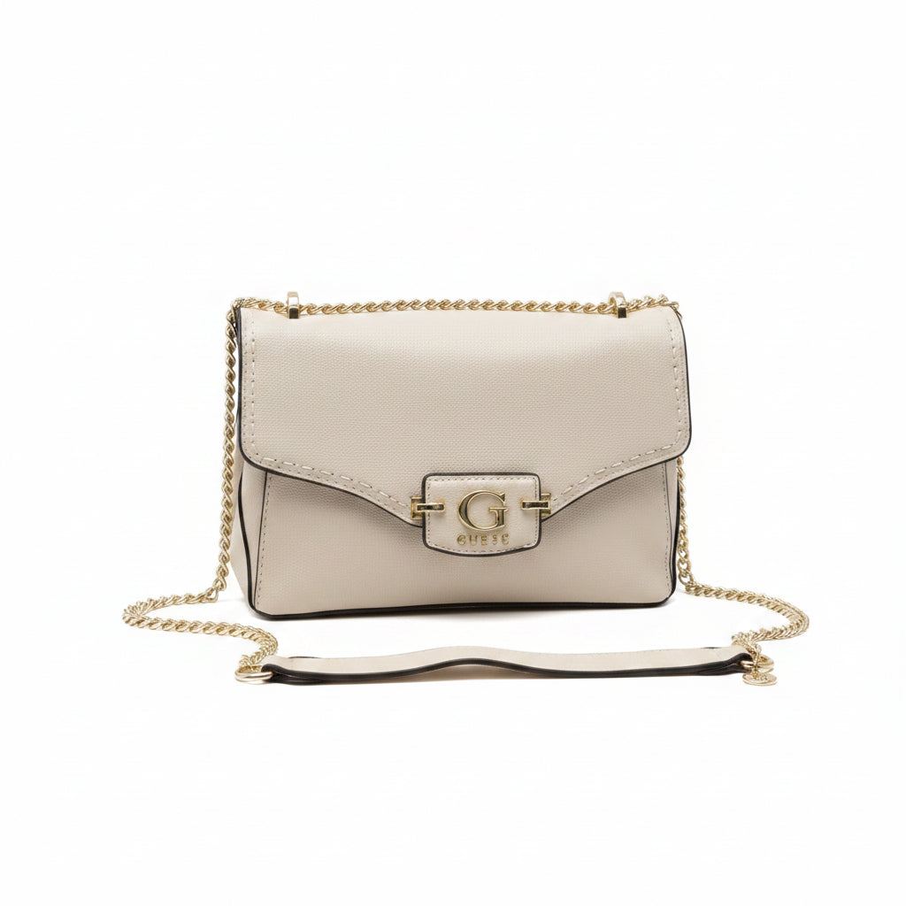 Guess A-One Leather Bag 👜 Beige & Blue