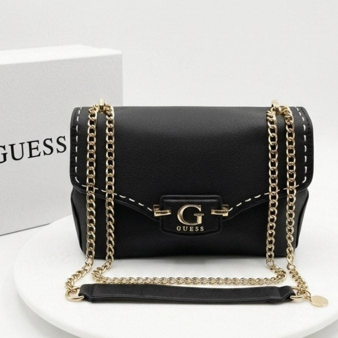 Guess A-One Leather Bag 👜 Beige & Blue