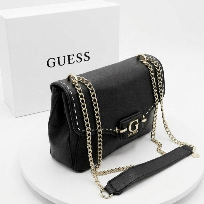 Guess A-One Leather Bag 👜 Beige & Blue