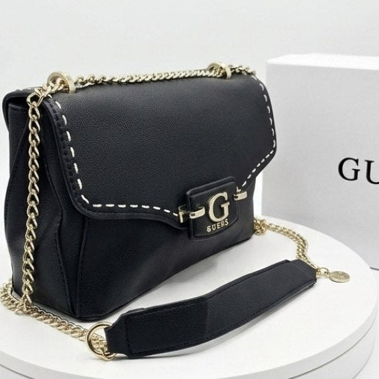 Guess A-One Leather Bag 👜 Beige & Blue