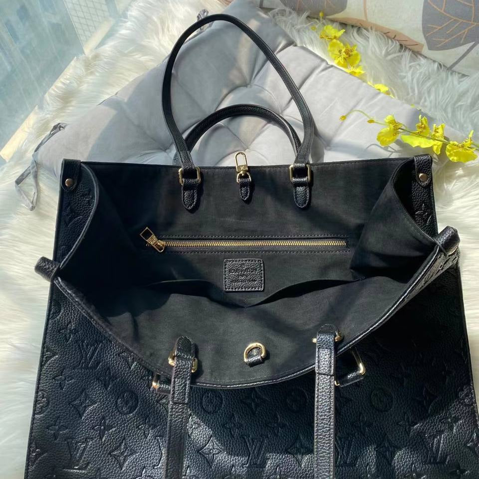 Louis Vuitton Inspired Monogram Tote Bag in Classic Black 👜✨
