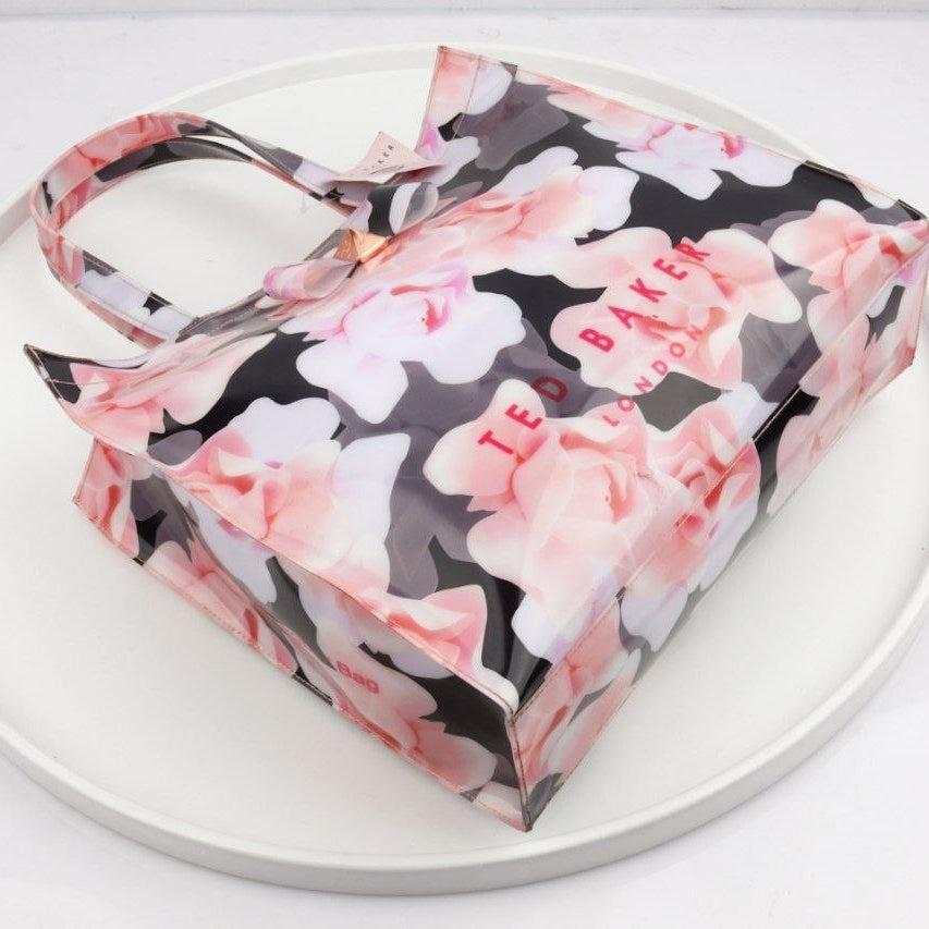 Ted Baker Floral Mirror Tote Bag in Pink and Black 🌸👜✨